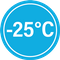 -25⁰C Niedrigtemperatur symbol